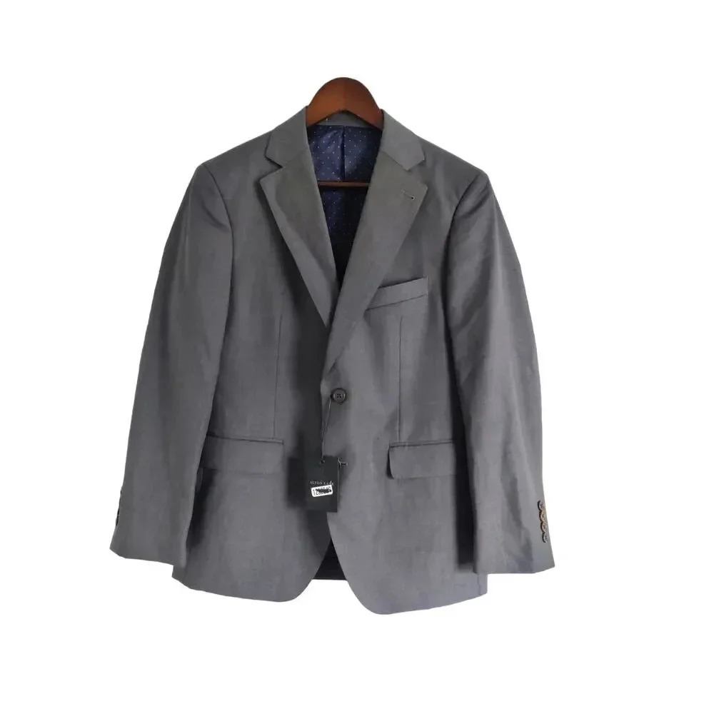 Alton Lane Suit Jacket Sport Blazer Wool Blend Gray Business‎ Tailor Fit  38S